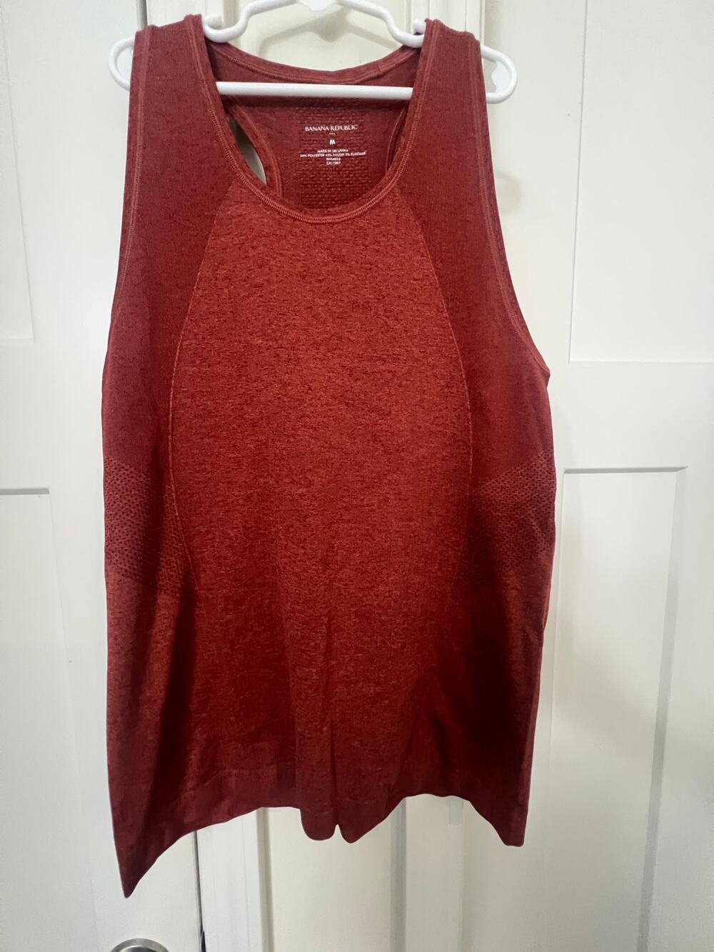 BANANA REPUBLIC ELASTANE BLEND ATHLETIC BROWN TANK TOP WOMENS MEDIUM